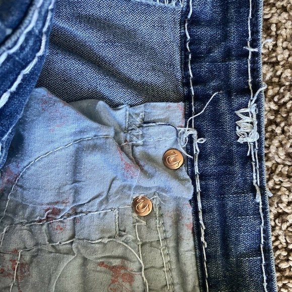 True Religion Joey Super T Jeans Womens 30 Blue Denim,authentic. World Tour - Picture 7 of 7